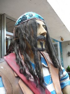 Fernandina Beach pirate statue