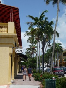 Naples street concierge knows where the shops are downtown