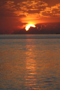A sunset on the keys in Key Largo. Photo by Lucy Beebe Tobias