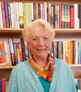 Lucy with books