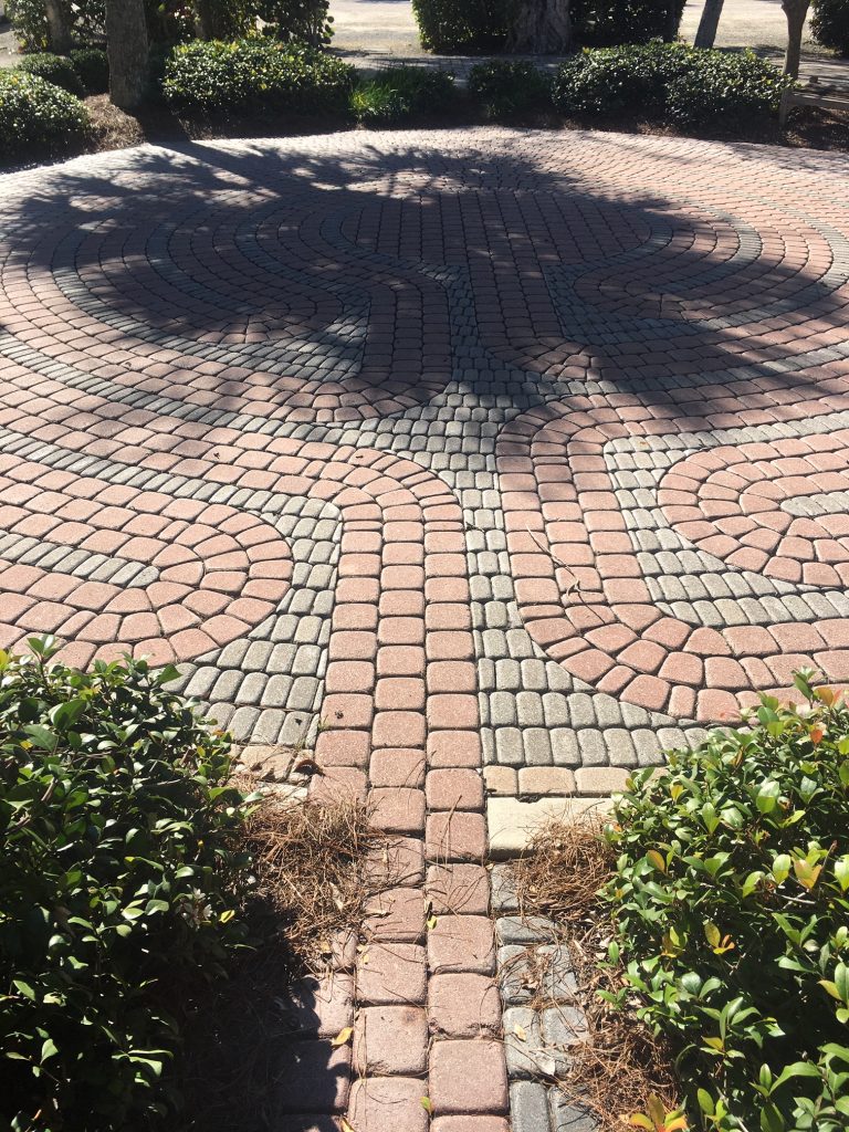 labyrinth at Sanibel Congregational United Church of Christ. Photo by Lucy Tobias