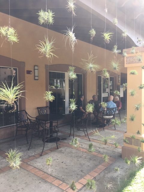 Bok tower Gardens. Photo of exterior of Blue Palmetto Cafe by Lucy Tobias
