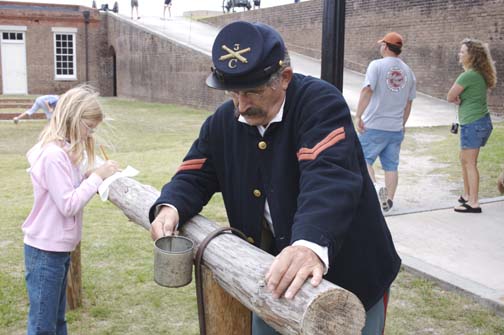 Civil War Reenactors Storm Fort Clinch