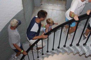 Climbing Ponce de Leon Lighthouse stairs
