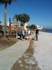 Funky Florida - Cedar Key walking the dog