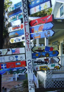 Funky Florida - Cedar Key signs