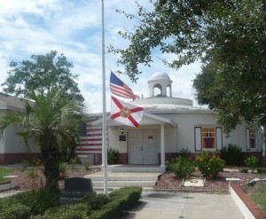 downtown historic Melbourne, Florida - Liberty bell