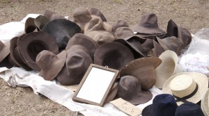 living history reenactors wear period hats