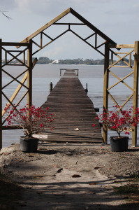 historic homes - pier at Thoma Edicson's winter home, Ft. Myers