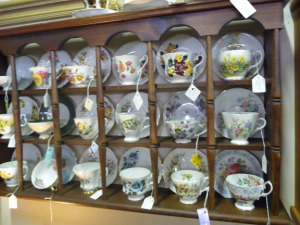 Antique teacups in Arcadia